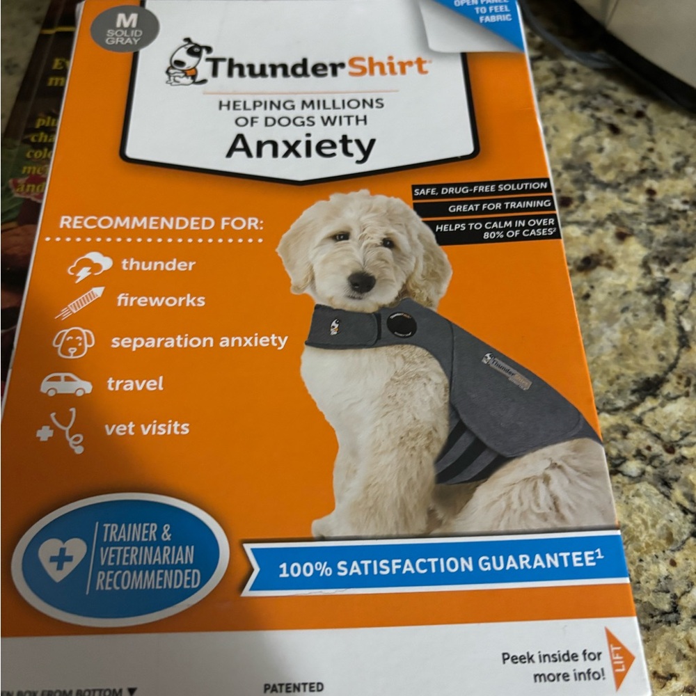 Thundershirt Dog Anxiety Vest - Dark Gray